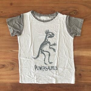 Jagged Culture punk rock dinosaur skeleton graphic tee shirt toddler boy 2T